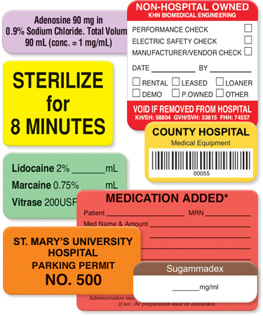 Custom Healthcare Labels