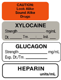 Anesthesia Drug Labels