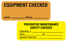 maintenance labels