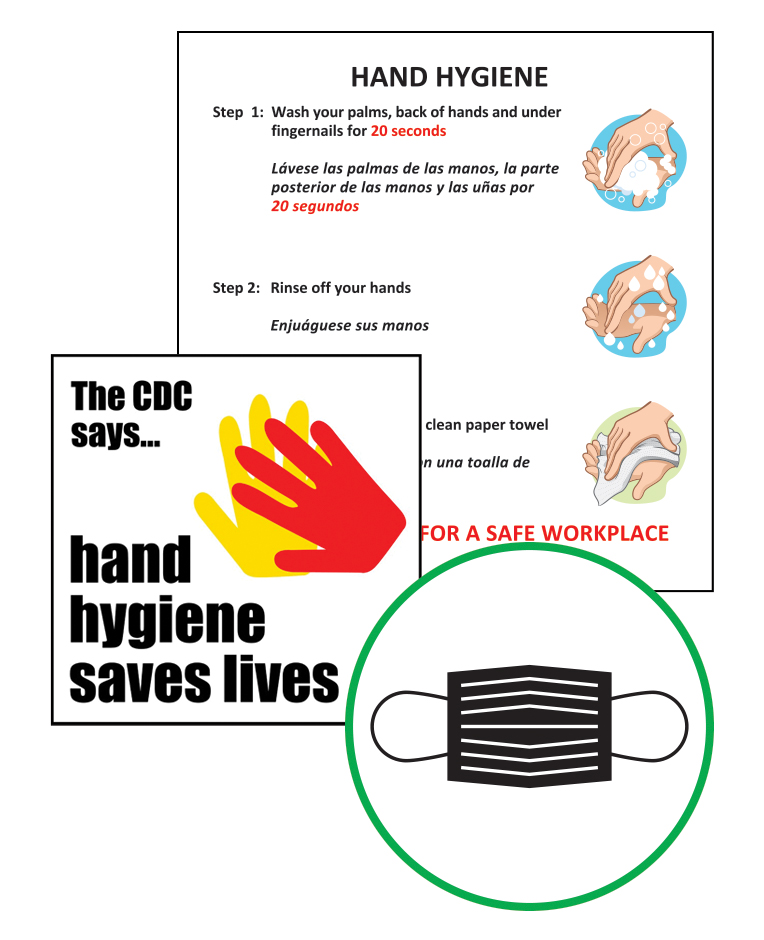 Infection prevention labels