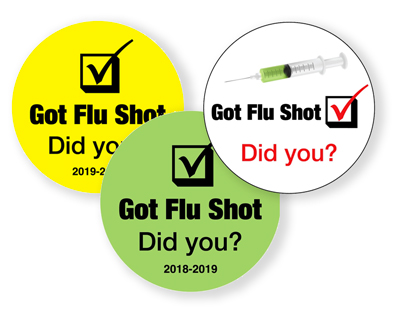UAL Flu Shot Labels